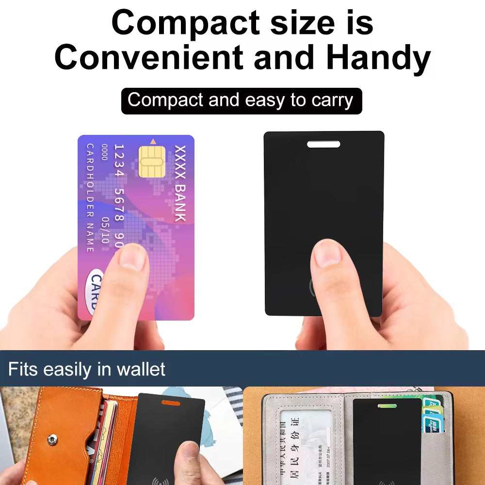Compact credit-card size fits easily in wallet