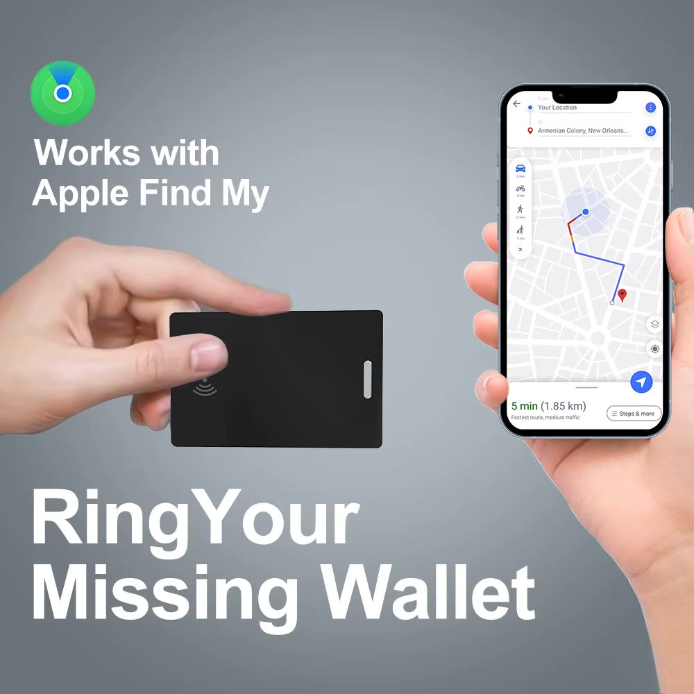 Works with Apple Find My — ring your missing wallet